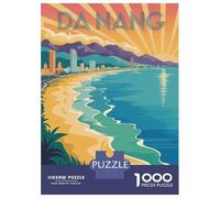 1000 Piece Jigsaw Puzzle for Adults Danang Vietnam Travel Jigsaws for Adults Family Game Analysis And Logic Difficult And Challenge 38x26cm/1000pcs