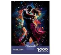 1000 Piece Jigsaw Puzzle for Adults Dancing Couple Art Print Puzzles for Adults Family Game A Work of Art Unique Gifts for Birthday And Christmas 52x38cm/1000pcs