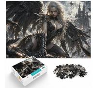 1000 Piece Jigsaw Puzzle for Adults, Dark Angel Gothic Castle Moon | For longer puzzle sessions: Adult jigsaw puzzle with 1000 pieces; with the complete challenge to keep the challenge engaging.