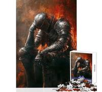 1000 Piece Jigsaw Puzzle for Adults Dark Souls Knight Home Decoration Toys Funny Gift Hands-on Game Decompressing Intellectual Size 38x52cm