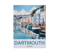 1000 Piece Jigsaw Puzzle for Adults，Dartmouth Devon，Paper Puzzle - for Adults Teens Educational Toys Gifts（50x70cm）-DX38