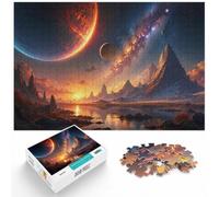 1000 Piece Jigsaw Puzzle for Adults, Dawn of Space Landscape | For winter weekends, this adult jigsaw puzzle with 1000 pieces offers a longer activity for the holidays.
