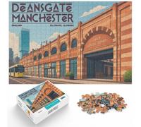 1000 Piece Jigsaw Puzzle for Adults, Deansgate Manchester England Travel | For a classic tabletop challenge, this adult jigsaw puzzle with 1000 pieces turns free time into a focused activity.