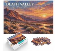 1000 Piece Jigsaw Puzzle for Adults, Death Valley National Park Poster | For shared family time: Adult jigsaw puzzle with 1000 pieces; with the complete challenge to keep the challenge engaging.