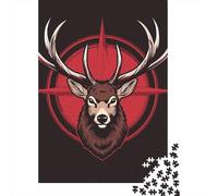 1000 Piece Jigsaw Puzzle for Adults Deer Puzzles 1000 Pieces Paper Board Jigsaw- Relax Puzzles Games-Brain Teaser Puzzle 1000pcs (38x26cm)