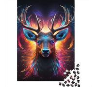 1000 Piece Jigsaw Puzzle for Adults Deer Puzzles 1000 Pieces Paper Board Jigsaw- Relax Puzzles Games-Brain Teaser Puzzle 1000pcs (38x26cm)