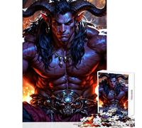 1000 Piece Jigsaw Puzzle for Adults Demonic Warrior 1000 Piece Jigsaws Educational Games Art Work Gifts Family Activities (50x75cm)