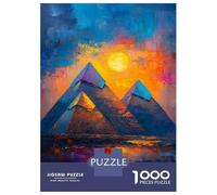 1000 Piece Jigsaw Puzzle for Adults Dessert Egypt Pyramids Jigsaws for Adults Family Game Analysis And Logic Difficult And Challenge 38x26cm/1000pcs
