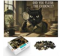 1000 Piece Jigsaw Puzzle for Adults, Did You Flush the Evidence | For winter days with time to puzzle: Adult jigsaw puzzle with 1000 pieces makes a thoughtful puzzle gift for adults.
