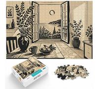 1000 Piece Jigsaw Puzzle for Adults, Dolce far niente Window with plants | For piece-by-piece progress: Adult jigsaw puzzle with 1000 pieces fits a regular jigsaw hobby.