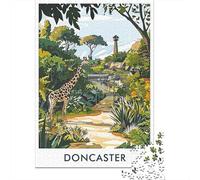 1000-Piece Jigsaw Puzzle for Adults, Doncaster Zoo Giraffe, 38x26cm/1000pcs, Shared Puzzle Activity, Weekend Leisure And Couples And Families