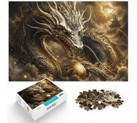 1000 Piece Jigsaw Puzzle for Adults, Dragon Zodiac Reverie | Adult jigsaw puzzle with 1000 pieces; offers a calm pastime at home; for adults who enjoy detailed picture puzzles.