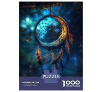 1000 Piece Jigsaw Puzzle for Adults Dream Catcher Moon Decor Puzzles for Adults Relaxing Games Pattern Assembly for Is Ideal As A Gift 70x50cm/1000pcs