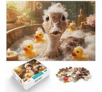 1000 Piece Jigsaw Puzzle for Adults, Duck in Bath with Rubber Ducks | For adults who enjoy puzzles over the holidays: Adult jigsaw puzzle with 1000 pieces fits long December evenings.