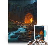 1000 Piece Jigsaw Puzzle for Adults Dungeons Fantasy Landscape Analyse und Logik Einzigartige Wohndekoration und Geschenke38x26cm