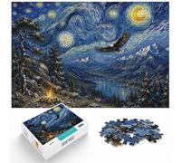 1000 Piece Jigsaw Puzzle for Adults, Eagle Flying Over Snowy Landscape | For rainy days and slower weekends, this adult jigsaw puzzle with 1000 pieces offers a calm pastime at home.