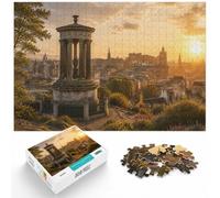 1000 Piece Jigsaw Puzzle for Adults, Edinburgh Scotland Travel Art | For a seasonal gift for jigsaw enthusiasts: 1000-piece jigsaw puzzle for adults offers 1000 pieces for the Christmas break.