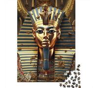 1000 Piece Jigsaw Puzzle for Adults Egyptian Pharaoh Puzzles 1000 Pieces Paper Board Jigsaw- Relax Puzzles Games-Brain Teaser Puzzle 1000pcs (38x26cm)