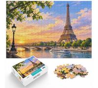 1000 Piece Jigsaw Puzzle for Adults, Eiffel Tower Black and White | For festive family time away from screens: 1000-piece jigsaw puzzle for adults offers 1000 pieces for the Christmas break.