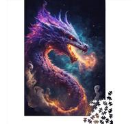 1000 Piece Jigsaw Puzzle for Adults Elder Dragons Galaxy Puzzles 1000 Pieces Paper Board Jigsaw- Relax Puzzles Games-Brain Teaser Puzzle 1000pcs (38x26cm)