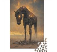1000-Piece Jigsaw Puzzle for Adults, Ember Steed, 52x38cm/1000pcs, Puzzle Lover Present, Screen-Free Leisure And Evening Downtime