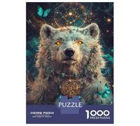 1000 Piece Jigsaw Puzzle for Adults Enchanted Bear Dreamcatcher Jigsaws for Adults Family Game Analysis And Logic Difficult And Challenge 38x26cm/1000pcs