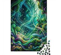1000-Piece Jigsaw Puzzle for Adults, Enchanted Forest A Whimsical Dreamscape, 52x38cm/1000pcs, Idea, Screen-Free Activity And Quiet Winter Weekends