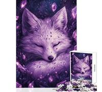 1000 Piece Jigsaw Puzzle for Adults Enchanted Fox Dream Fun Interactive Family Experience Wonderful Holiday Giftsing Choice (38x52cm)
