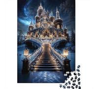 1000 Piece Jigsaw Puzzle for Adults, Enchanted Winter Castle, 52x38cm/1000pcs, Thoughtful Gift Idea, Family Activity And Couples And Families