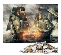 1000 Piece Jigsaw Puzzle for Adults - Epic Sea Battle Cardboard Puzzle (26x38cm) - Great Gift
