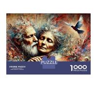1000 Piece Jigsaw Puzzle for Adults Eternal Love Painting Adult Jigsaw Puzzle Toy Wall Decor Precision Cutting Unique Gifts for Birthday And Christmas 70x50cm/1000pcs
