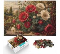 1000 Piece Jigsaw Puzzle for Adults, Eternal Poppy Elegance | For focused indoor leisure, this adult jigsaw puzzle with 1000 pieces works well for longer puzzle sessions.