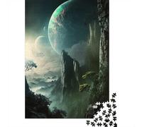 1000 Piece Jigsaw Puzzle for Adults, Exoplanet Aurora Prime, 38x26cm/1000pcs, Winter Indoor Activity, Focused Screen-Free Time And Time at Home