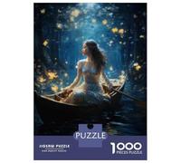 1000 Piece Jigsaw Puzzle for Adults Fairy Tale Forest Boat Ride Jigsaw for Adults Hands-on Game Improve Memory Birthday And Unique Gifts 70x50cm/1000pcs