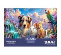1000 Piece Jigsaw Puzzle for Adults - Fairytale Creatures' Wonderland in The Vibrant Enchanted Forest - Complete Animal Encyclopedia Brands Puzzle - Premium Gift for Puzzle Lovers 70x50cm/1000pcs