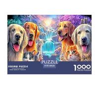 1000 Piece Jigsaw Puzzle for Adults - Fairytale Creatures' Wonderland in The Vibrant Enchanted Forest - Complete Animal Encyclopedia Brands Puzzle - Premium Gift for Puzzle Lovers 38x26cm/1000pcs