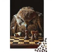 1000-Piece Jigsaw Puzzle for Adults, Falcon Chess, 52x38cm/1000pcs, Relaxing Winter Hobby, Focused Screen-Free Time And Cosy Evenings