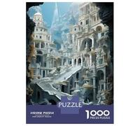 1000 Piece Jigsaw Puzzle for Adults Fantasy Castle Architecture Puzzles for Adults Family Game A Work of Art Unique Gifts for Birthday And Christmas 70x50cm/1000pcs