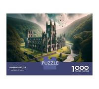 1000 Piece Jigsaw Puzzle for Adults Fantasy Gothic Castle in Nature Jigsaw Puzzle Toy Wall Decor Wall Decoration Difficult And Challenge 52x38cm/1000pcs