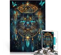 1000 Piece Jigsaw Puzzle for Adults Fantasy Magic Persian Cat Schwierig Schwer Geschenke für Freunde und Familie52x38cm