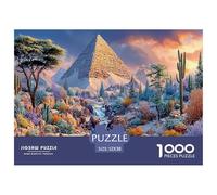 1000 Piece Jigsaw Puzzle for Adults - Fantasy Pyramids - World Famous Buildings Brands Puzzle - Premium Gift for Puzzle Lovers 52x38cm/1000pcs