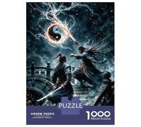 1000 Piece Jigsaw Puzzle for Adults Fantasy Swordsmen Battle Puzzles for Adults Family Game A Work of Art Unique Gifts for Birthday And Christmas 70x50cm/1000pcs