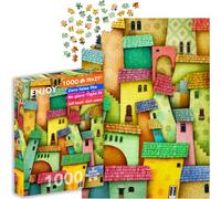 1000 Piece Jigsaw Puzzle for Adults - Fantasy Village Houses | Matte Anti-Glare Finish | Fun & Challenging Puzzle | 27x19 in | Unique Gift | ENJOY
