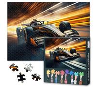 1000 Piece Jigsaw Puzzle for Adults -Fast and Powerful Racing Car in Motion Painting, 50x70cm Mindful Challenge, Collectors Edition, for Puzzle Enthusiasts & Family Fun