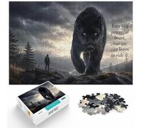 1000 Piece Jigsaw Puzzle for Adults, Fear Is A Beast Panther