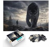1000 Piece Jigsaw Puzzle for Adults, Fear Is A Beast Panther | For relaxed weekends at home: Adult jigsaw puzzle with 1000 pieces offers a rewarding way to unwind at home.