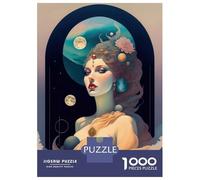 1000 Piece Jigsaw Puzzle for Adults Female Woman Floral Puzzles for Adults Relaxing Games Pattern Assembly for Is Ideal As A Gift 52x38cm/1000pcs