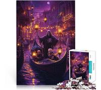 1000 Piece Jigsaw Puzzle for Adults Ferryman of the Underworld Lernspiele mit vollständig ineinander greifenden, zufällig geformten Teilen38x26cm