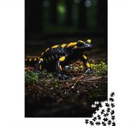 1000-Piece Jigsaw Puzzle for Adults, Fire Salamander on Forest Floor, 38x26cm/1000pcs, Thoughtful Gift Idea, Screen-Free Leisure And Evening Downtime