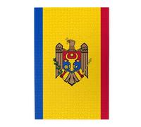 1000 Piece Jigsaw Puzzle for Adults,Flag of Moldova, Puzzles with Letters on Back, Challenging Puzzle for Game Night Home Décor, 19.7 x 29.5